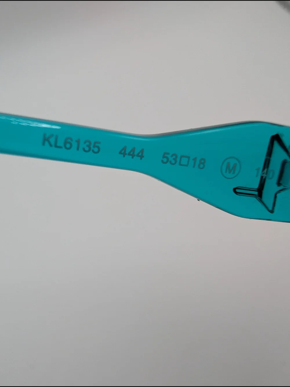 ​Karl Lagerfeld KL6135 Aqua Turquoise Cat Eye Eyeglass Frames NWT 53-18-140